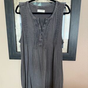 Lucky Brand Charcoal Sleeveless Dress